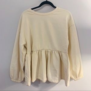 NWOT Zara Ruffled Sweater